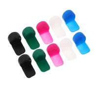 BESTOMZ 10pcs Clarinet Thumb Rest Cushions Finger Tip Protectors Rounded Premium Silicone Universal Fit Improved Grip Vibrant Design for Professional Performances