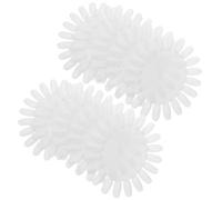BESTOMZ 10pcs Sunflower Shaped Nail Polish Display Wheel Boards Made of Sturdy Hard Acrylic for Professional Use and Personal Use at Home, Each with 20 False Nail Tips for Demo and Colour