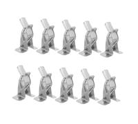 BESTOMZ 10pcs Wall Clips for Tools Metal Bulldog Clips Strong Spring Grip for Handled Tools in Garage