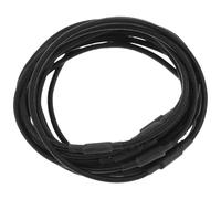 BESTOMZ 12pcs Microphone Shock Mount Rubber Bands Elastic Band Mic Rubber Holder Black Material Easy Replacement Shock Absorption for Studio Recording Desk Boom Mic Setups