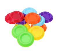 BESTOMZ 12pcs Mini Roach Feeding Dishes 1.34inch Small round Plastic Food and Water Bowls for Insect Terrarium Enclosure Hermit Crab Feeder Bowls for Reptiles Random Color