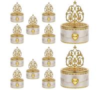 BESTOMZ 12pcs Plastic Candy Boxes for Wedding Party Supplies, Handmade Items and Cosmetics Storage, Bridesmaid Sweets Box for Elegant Wedding Favour Presentation