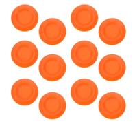 BESTOMZ 12pcs Small Insect Feeder Bowls for Roaches and Crickets - 1.34 Inch Orange Mini Feeding Dishes for Terrarium, Reptile Habitat, and Small Animal Enclosure