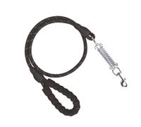 BESTOMZ 140cm Reflective Spring Cushioning Dog Leash, Explosion-proof Retractable Pet Hauling Cable for Medium Dogs, Soft Shock Absorbing Lead for Training and Walking