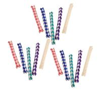BESTOMZ 15pcs Palm Leaf Finger Trap for Small Birds and Parrots, Interactive Play Experience and Mental Enrichment, Natural Chewing for Bird Foraging and Gnawing