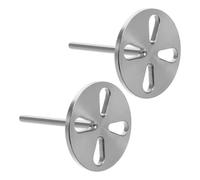 BESTOMZ 2 Pcs Stainless Steel Pedicure Sanding Disc Bits for Electric Foot File, Convenient Sanding Disc Replacement, Effective Foot Dead Skin Removal Tool for Home and Beauty Salons
