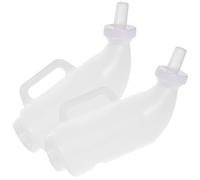 BESTOMZ 2 Sets Nursing Bottles for Livestock Feeding, 2l Lightweight Plastic and Silicone Calf Milk Feeders, Portable Sheep and Livestock Feeding Bottles for Farm Use Random Color