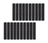 BESTOMZ 20 Sheets Black Frosted Floor Stickers, Self-adhesive PET | Indoor Outdoor Use, Easy Cleaning and Residue Free Removal, for Shower Floors, Stairs, Metal, Skateboard Decks