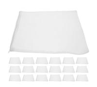 BESTOMZ 20pcs Aquarium Filter Bags Mesh Media Net Pouch 14x20cm Fine White Mesh with Zipper for Fish Tank Carbon and Biological Filtration in Home and Pond Use