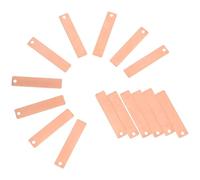 BESTOMZ 20pcs Copper Plates High Purity Copper Strips for Saltwater Battery DIY Materials Reusable Anode Sheets Easy Science Experiment Setup for Home and Educational Use