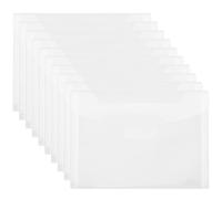 BESTOMZ 20pcs Waterproof Document Pouch Large Capacity File Pockets Scratch Resistant Pp Material Suitable for Tickets and Receipts Organiser for Office and School Use