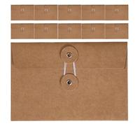 BESTOMZ 24pcs Kraft Paper Photo Letter Envelopes in Solid Brown Colour with Retro Style, for Decoration and Poems, Simple Style Stationery Envelopes for Office Use