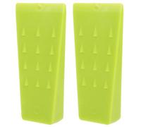 BESTOMZ 2pcs 5-inch Green Plastic Felling Wedges Tree Wedge Bucking Forestry Safe Woodcutting Chock Accessories for Chainsaw Tree Cutting and Logging Supplies