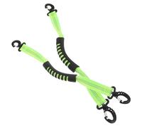 BESTOMZ 2pcs Adjustable Reflective Ski Boot Carrying Straps with Buckle for Winter Sports Snowboard and Ice Skate Boots - Green Shoulder Sling for Accessories