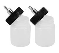 BESTOMZ 2pcs Airbrush Pigment Container Airbrush Replacement Cup Split-type Paint Cup 22cc Plastic and Copper for Painting Projects