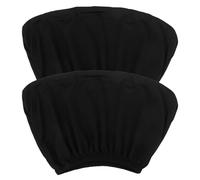 BESTOMZ 2Pcs Backrest Chair Cover Elastic Stretch Office Chair Protector for Home and Executive Office Use Dustproof and Washable