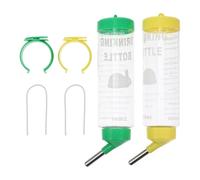 BESTOMZ 2pcs Chinchilla Drinking Water Bottle Pet Water Fountain No Smell Leak-proof Plastic 250ml Can Be Hung on The Pet Cage Rabbit Small Adorable Shape