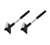 BESTOMZ 2pcs Double-sided Glass Wiper Squeegee for Shower Screens and Windows with Ergonomic Handle and Comfortable Grip Synthetic Material Cleaning Tool