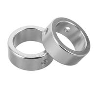 BESTOMZ 2pcs Fitness Handle Plug with 26mm Inner Hole, 34mm End Cap | Aluminum Alloy, M5 X 15 Screw Size, Positioning Ring Design, for Exercise Machine Tubing