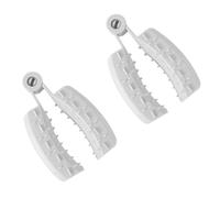 BESTOMZ 2pcs Food Slicer Guard Food Cutter Safety Holder Finger Guard Abs Material Protect Hands Fix Fruits and Vegetables Kitchen Safety Clips