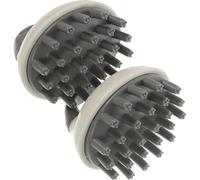 BESTOMZ 2pcs Hair Shampoo Brush Detangler for Scalp Massage and Hair Cleaning, Portable White Detachable Hairbrush Set for Wet and Dry Use at Home Or Travel Color