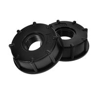 BESTOMZ 2pcs Plastic IBC Water Tank Connector Adapter for 1000l IBC Tons Barrels, Nominal Diameter 60mm to 3/4'', Easy to Operate and Prevents Liquid Splashing, Suitable for Water Tanks