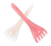 BESTOMZ 2pcs Scalp Gusha Comb Scalp Comb Massager Resin Beeswax Hand-Polished Smooth Round Design Stimulate and Can Be Massaged Eyes and Nose Gifts for Day Loved Ones and Family