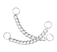 BESTOMZ 2pcs Shoe Chain Charm Acrylic Decorative Replacement for Old Or Broken Chains Silver Stylish Shoe Accessories for Parties and Daily Life