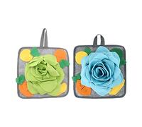 BESTOMZ 2pcs Slow Food Training Smelling Mat Pet Plaything Consume Rabbit's Energy Exquisitely Crafted Polar Fleece Mat for Rabbit Comforting