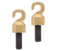 BESTOMZ 2pcs Thread Grandfather Clock Weight Shell Hooks Open Hook for Clocks and Weights Vintage Style Parts Replacement for Grandmother Maintenance