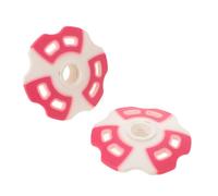 BESTOMZ 2pcs Trekking Pole Mud and Snow Baskets Replacement, Removable Hiking Stick Accessories for Outdoor Travel, Camping, Climbing, Pink and White