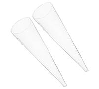 BESTOMZ 2pcs Wall Mounted Glass Vases for Hanging Adornment, Cone Shaped Glass Vase for Displaying Hydroponic Plants and Small Flowers, Home Decor for Growing and Displaying