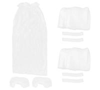 BESTOMZ 3 Sets Airplane Seat Cover with Armrest Nonwoven Fabric White | Shields Clothes from Dust and Spills, Fast Installation, Hygiene Assurance, Time-saving Maintenance