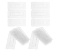BESTOMZ 30pcs Hook Stickers with Traceless Adhesive and Quick Clip-on Installation Hanging Hooks Made of Plastic for Office and Bathroom Use Strong Self Adhesive