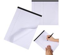 BESTOMZ 3pcs A4 White Notebooks with 30 Sheets Each, Smooth Writing Paper and Wide-ruled Lines for Organized Note-taking, for Meetings and Lectures, Suitable for Students and Professionals