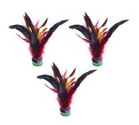 BESTOMZ 3pcs Kick Shuttlecocks for Exercise and Match, Rubber and Iron Material, Indoor or Outdoor Game to Leg Muscle Strength for Students Random Color