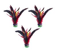 BESTOMZ 3pcs Kick Shuttlecocks for Exercise and Match, Rubber and Iron Material, Indoor or Outdoor Game to Leg Muscle Strength for Students Random Color