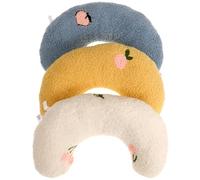 BESTOMZ 3pcs Pet Neck Sleeping Pillow Little Dog Cat Cushion Soft Reusable Polyester Pearl Wool Neck Protection Comfortable Cushion for Sleep Household Use