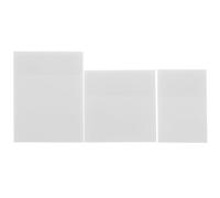 BESTOMZ 3pcs Self-stick Note Pads with Tearable Index, Easy to Reposition Pet Memo Paper for Office and School Use, Minimalist Design for Students