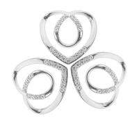 BESTOMZ 3pcs Silver Zinc Alloy Scarf Clasps for Shirts, Versatile Decorative Accessories, Stylish and Elegant Fasteners for Summer Clothing