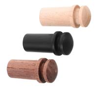 BESTOMZ 3pcs Strap Lock Parts Guitar End Pins Acoustic Guitar Strap Button Locks Wood Replacement Pegs for Sessions and Stage Performances Featuring Anti-slipping Enhanced Musical