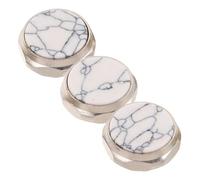 BESTOMZ 3pcs Trumpet Valve Finger Buttons Caps, Metal Replacement Trumpet Key Valve Caps Accessories for Brass Instrument Repair and Performance