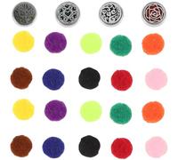 BESTOMZ 4 Sets Mini Aromatherapy Essential Oil Diffuser Buckles, Lightweight Alloy Material with Simple Installation, Elegant and Beautiful Design for Fresh Air Breathing