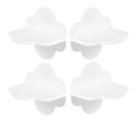 BESTOMZ 4pcs Furniture Anchors No Drill Self Adhesive Anti Tip Plastic Wall Anchors for Securing Office Furniture and Tv Cabinets to Avoid Accidents in Home or Office