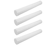 BESTOMZ 4pcs Plastic Storage Tubes with Caps for Posters and Large Drawings, Pp Material Shipping Protection and Impact Shielding, 46cm Length X 6cm Diameter, for Students and Artists