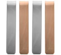 BESTOMZ 4pcs Stainless Steel Tie Clips Mirror Finish Tie Bars for Men Wedding Business Banquet with Strong Grip Elegant European Style