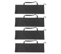 BESTOMZ 4pcs Umbrella Storage Bag Drawstring Polyester Reusable Black for Umbrella and Hiking Sticks, Storage and Outdoor Activities