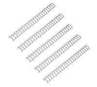 BESTOMZ 50pcs Double Loop Wire Binding Rings Spiral Coil Notebook Ring Bind Metal Iron Double Loop Style Practical Organizing Files for Office Corporate Offices