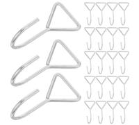 BESTOMZ 50pcs Heavy Duty Golf Push Cart Hooks Solid Iron S-shaped Metal Hangers Smooth Silver Finish Golf Cart Seat and Towel Hanging Easy Installation High Load-bearing Capacity