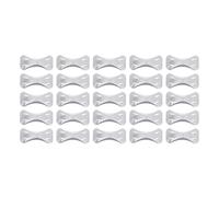 BESTOMZ 50pcs Metal Buckle Fasten Tool Fixing Tool Aluminum Alloy Sturdy Bandage Clips for Sport and First Aid Use